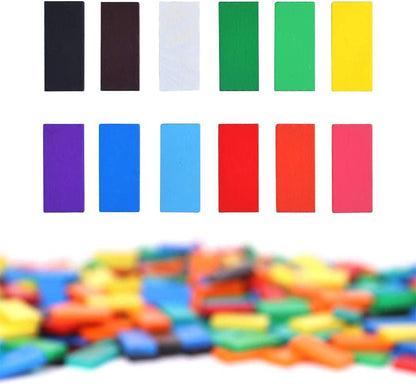 Colorful Wooden Domino Block Set 120 PCS