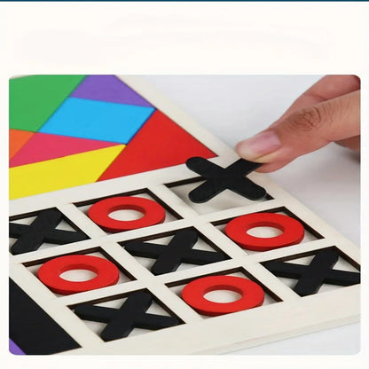 Wooden 3-in-1 Puzzle Toy for Kids