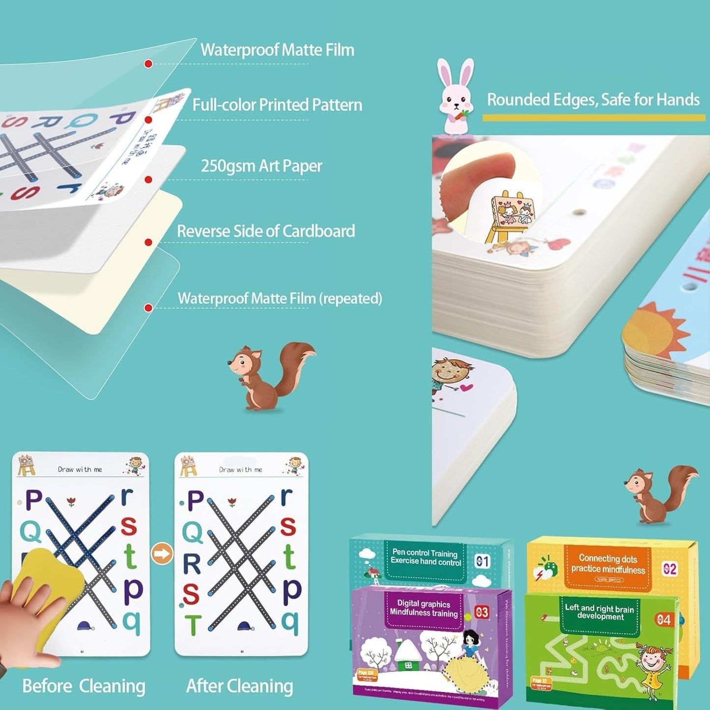 Reusable Magic Practice Copybook Kit for Kids