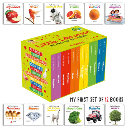 My First Little Librarian: Boxset of 12 Best Board Books for Kids