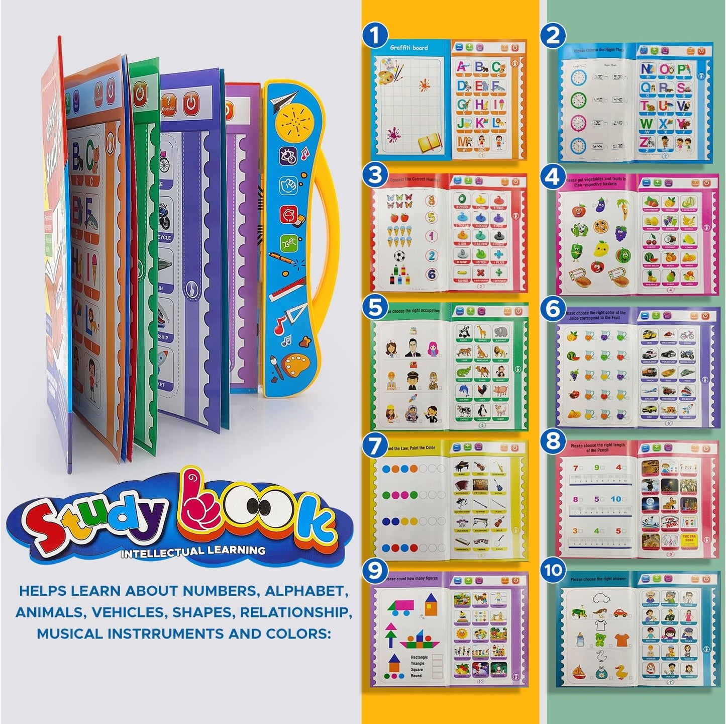 Kids Intelligence Book with Pen & Sound